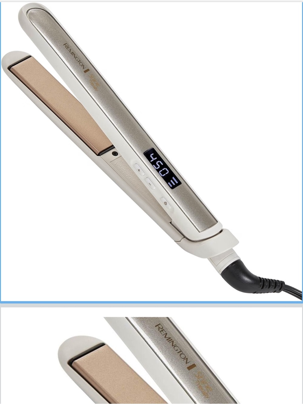 New Remington Shine Therapy 1 Inch Hair Straightener, Argan Oil & Keratin